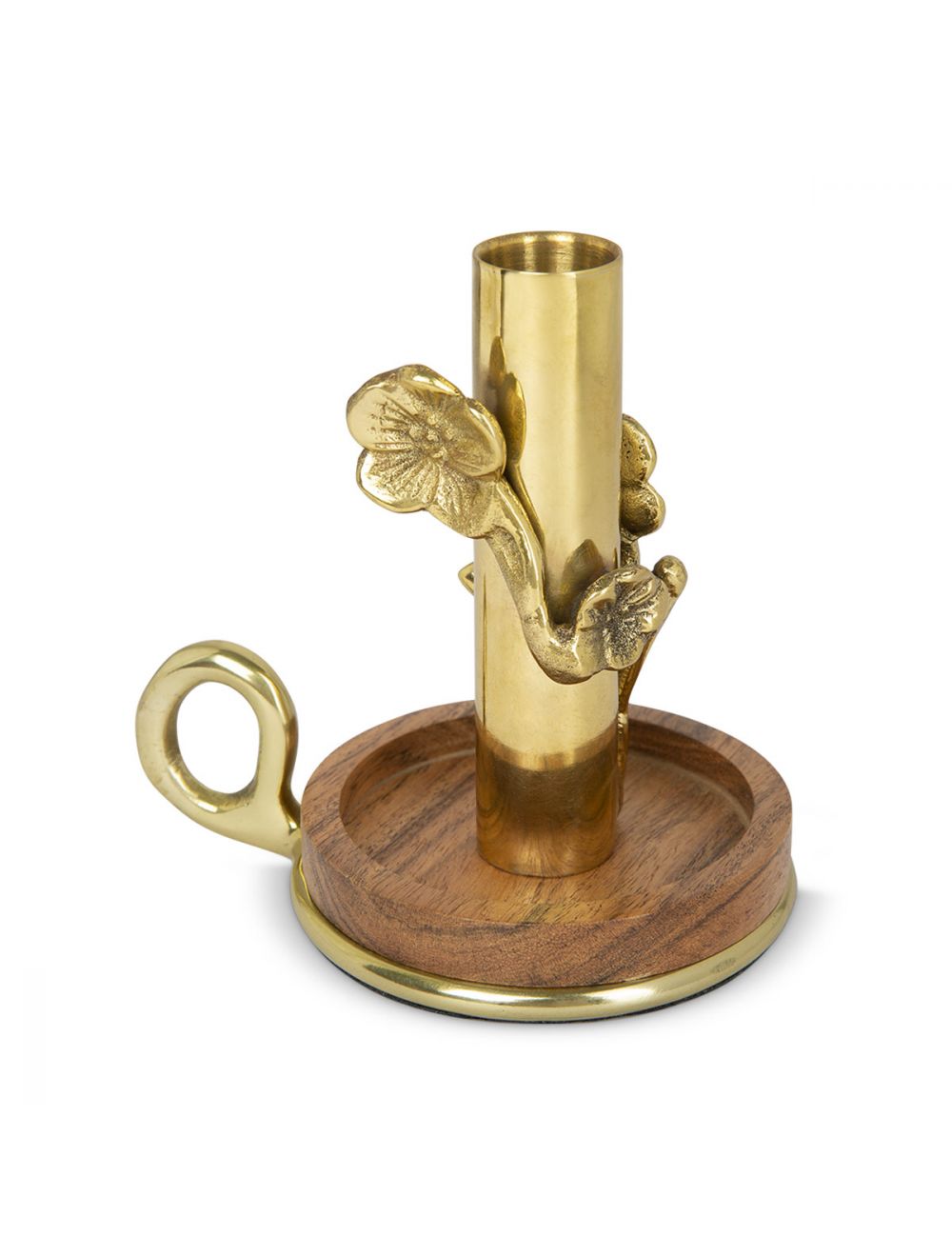 Wooden Leaf Candle Holder